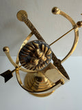 Polished Solid Brass Armillary Sundial - Special Price - Scratch and Dent Demo (1334SDB)