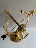 Polished Solid Brass Armillary Sundial - Special Price - Scratch and Dent Demo (1334SDB)