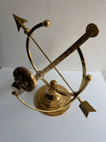 Polished Solid Brass Armillary Sundial - Special Price - Scratch and Dent Demo (1334SDB)