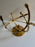 Polished Solid Brass Armillary Sundial - Special Price - Scratch and Dent Demo (1334SDB)