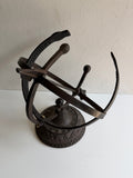 Aluminum Armillary Sundial - Special Price - Scratch and Dent Demo Piece (#1332SDA)