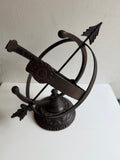 Aluminum Armillary Sundial - Special Price - Scratch and Dent Demo Piece (#1332SDB)