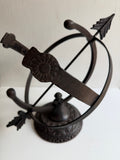 Aluminum Armillary Sundial - Special Price - Scratch and Dent Demo Piece (#1332SDB)