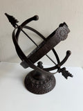 Aluminum Armillary Sundial - Special Price - Scratch and Dent Demo Piece (#1332SDB)