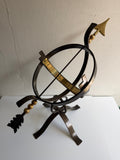 Steel Armillary w/Brass Accents, One Of A Kind Prototype Design (#1324PA)