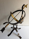 Steel Armillary w/Brass Accents, One Of A Kind Prototype Design (#1324PA)