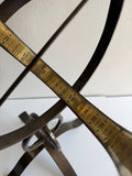 Steel Armillary w/Brass Accents, One Of A Kind Prototype Design (#1324PA)