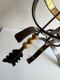 Steel Armillary w/Brass Accents, One Of A Kind Prototype Design (#1324PA)