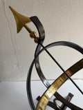 Steel Armillary w/Brass Accents, One Of A Kind Prototype Design (#1324PA)