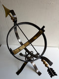 Steel Armillary w/Brass Accents, One Of A Kind Prototype Design (#1324PA)