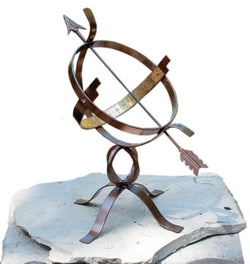Wrought Iron Armillary w/Antique Finish (#1324) - Garden Sundials - 2