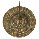 Solid brass colonial sundial #1820 made by Rome view 4