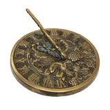 Solid brass grapevine sundial #2306 by Rome 2