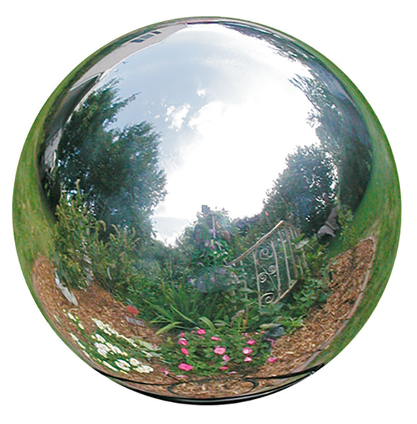 Stainless Steel Gazing Globes - reflective modern decor for indoor / outdoor use