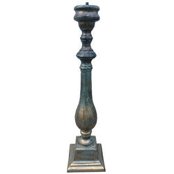 Cast Aluminum Spindle Sundial Base With Faux Aged Brass Finish #B30-V