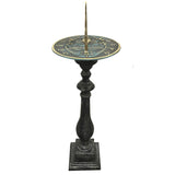 Rome Spindle Sundial Base With Sundial