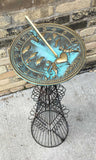 French Topiary Sundial Pedestal Large  - One Of A Kind (#B94L) - Garden Sundials - 4