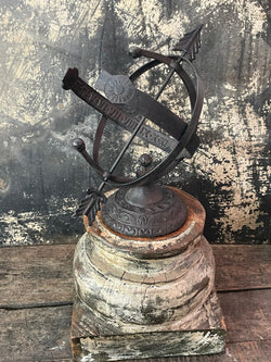 Aluminum armillary sundial #1332