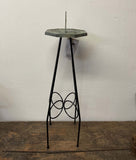 Tall Wrought Iron Sundial Pedestal Base (#B90) Limited Quantity Available