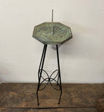 Tall Wrought Iron Sundial Pedestal Base (#B90) Limited Quantity Available